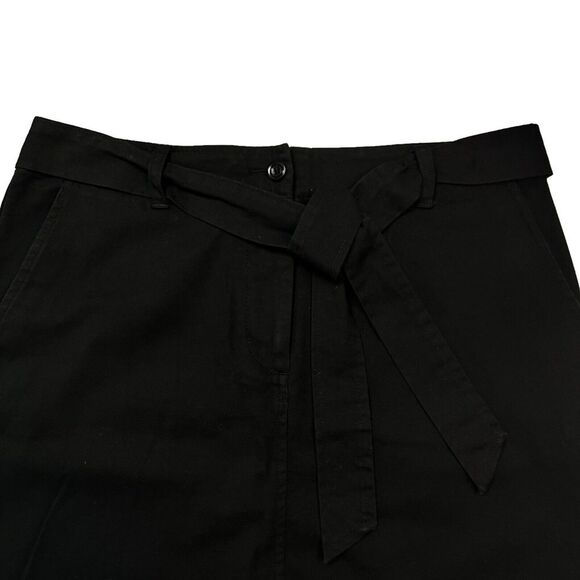 Talbots Women's‎ Size 10P Black Stretch Cotton Blend Tie Waist Utility Skirt - Picture 9 of 9